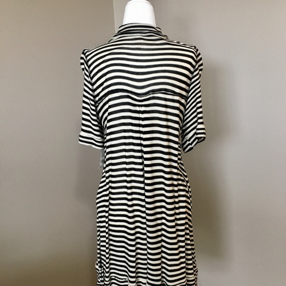 Free People Ryan Striped Oversize Button Tunic NWT - Picture 3 of 8